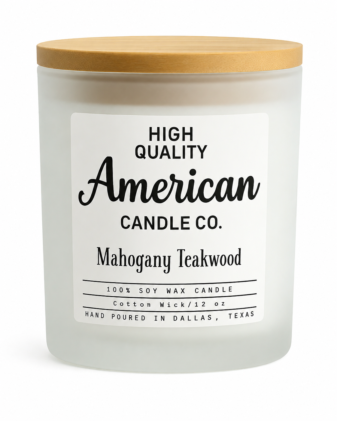 Soy Candle - Mahogany Teakwood