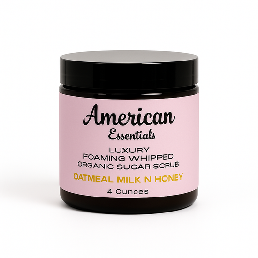 Organic Foaming Sugar Scrub - Oatmeal Milk n Honey